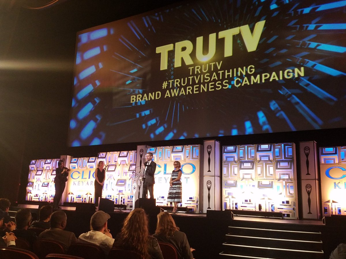 The_Clios's tweet photo. Kudos @truTV for #truTVisAThing, the winner of #ClioKeyArt Grand in Social Media! https://t.co/wQgsKivqwB