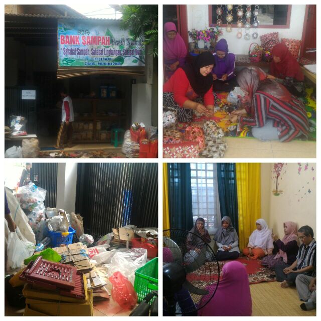 Verifikasi lapangan Lomba 3R ke BS Bersih Nyaman Kel. Cisalak Kec. Sukmajaya #15102016