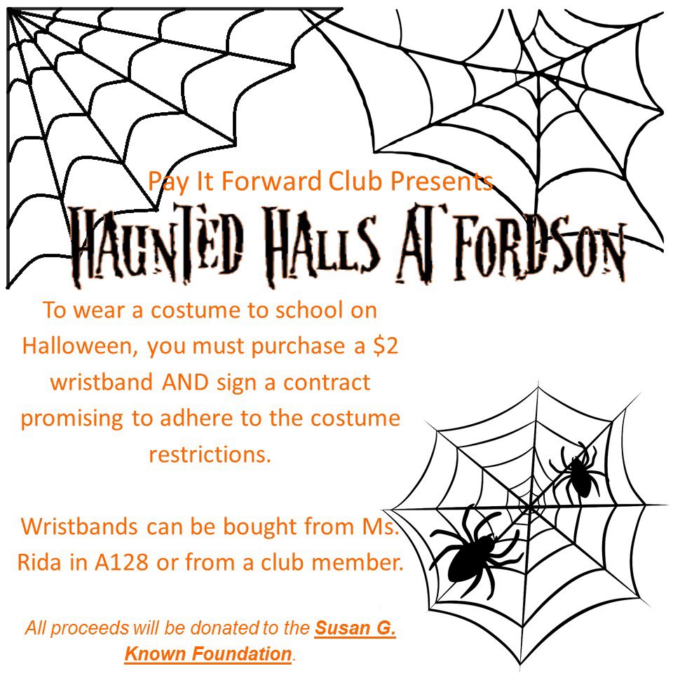 fhstractors's tweet photo. Please buy your tickets early and spread the word! Come up with super cool costumes with your friends and let's make Fordson fun that day! https://t.co/87Tcy54Olg