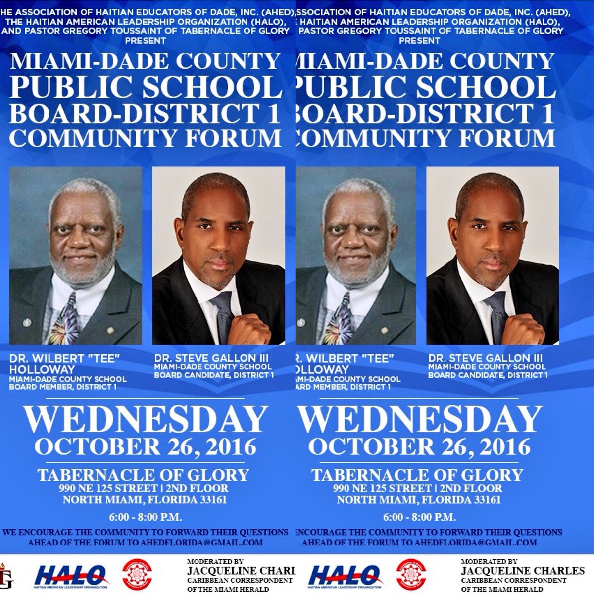 ahedflorida's tweet photo. This is a major event for our community.  This event will provide voters with an opportunity to hear both candidates discuss the issues. https://t.co/9SHa2IjqiA