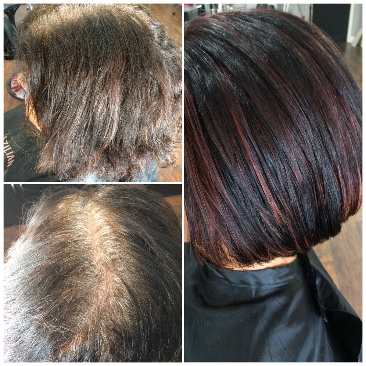 HairBySherryFl's tweet photo. Another makeover #DarkChocolate #RedVioletHighlights #HairBySherryfl https://t.co/jj2T5ADQ3s