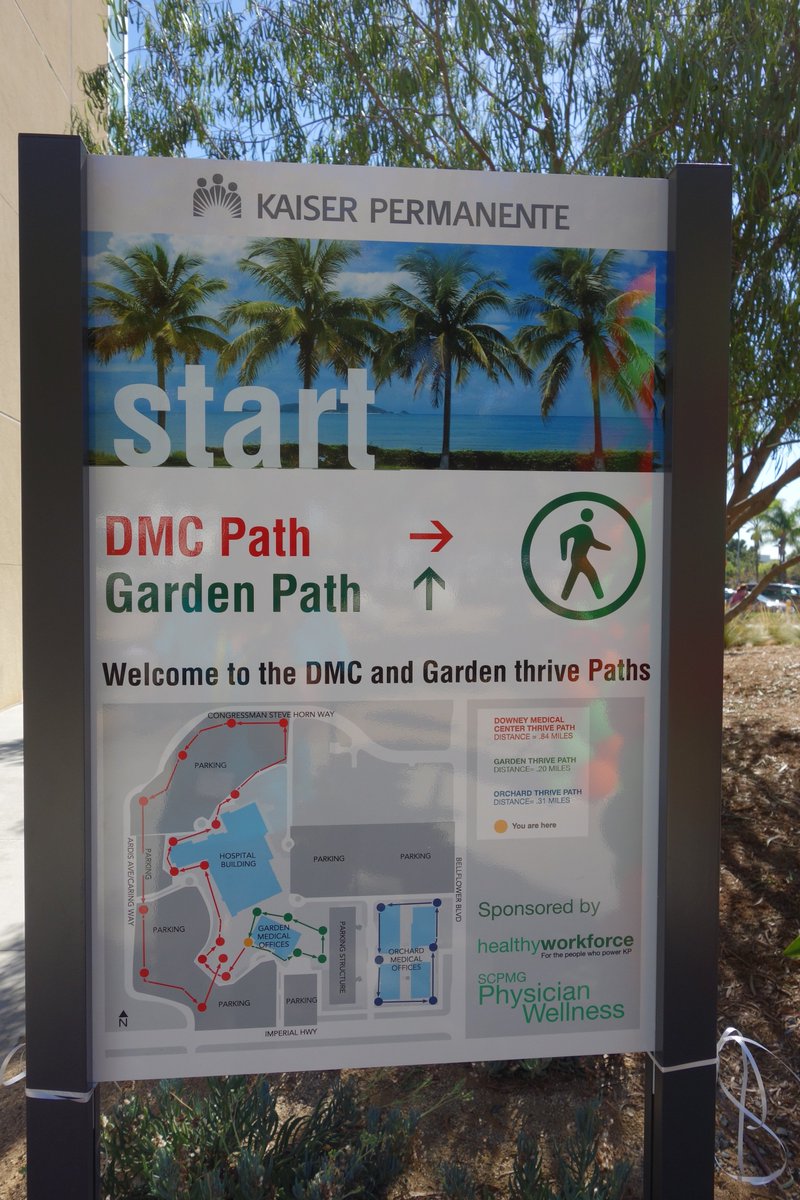 KPDowneyNews's tweet photo. Our #ThrivePath is officially open for our physicians, staff, and the community to enjoy. Walk with us and together we will #thrive! https://t.co/dxMzkb49CW