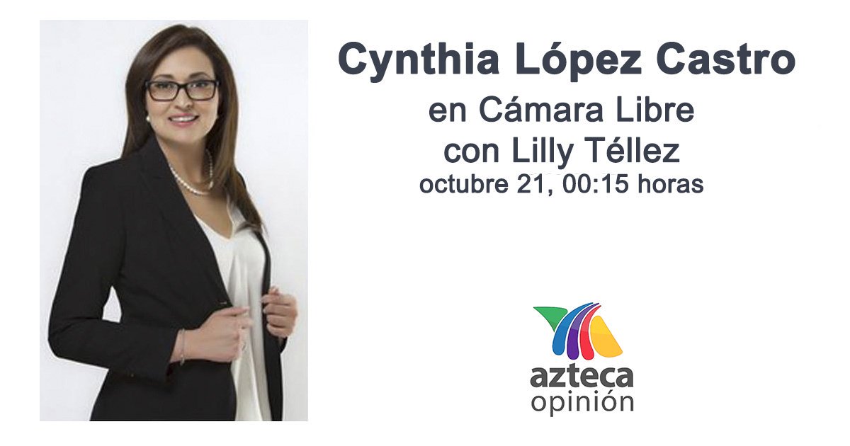 ComunicacionCLC's tweet photo. #NoSeLoPierdan esta noche @cynthialopezc1 estará  en #CamaraLibre con @LillyTellez #entrevista  sobre #ConstituyenteCDMX https://t.co/6W8cRW6jWv