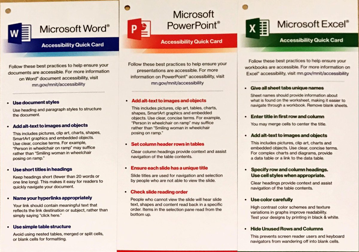 MSFTEnable's tweet photo. @AT_NMT Jennie, we love these Accessibility Quick Cards from #CTG16! @frankiesdad @MNIT_Services https://t.co/SNWEsmQF4g
