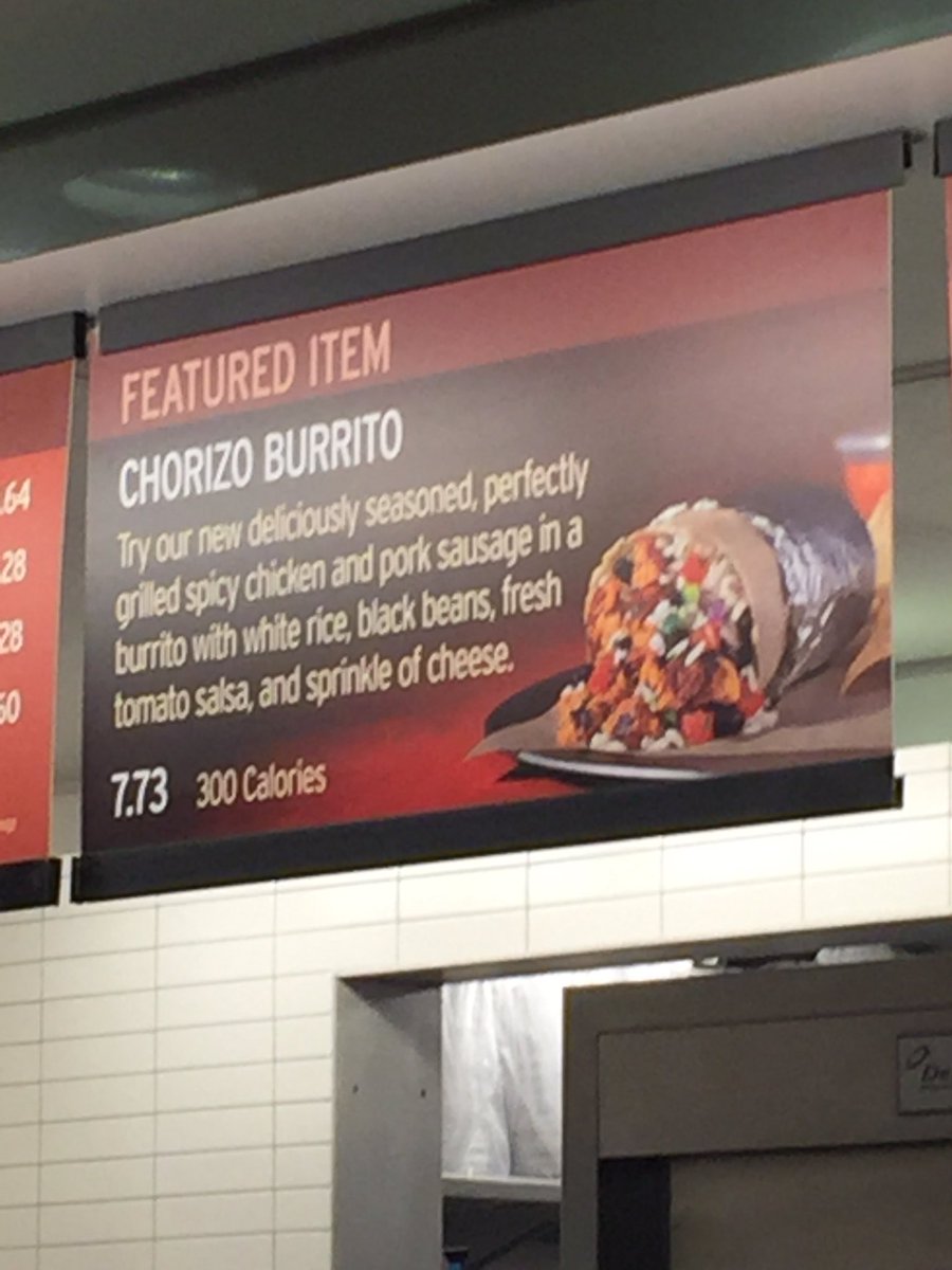 picture Chipotle Menu Calories reddit