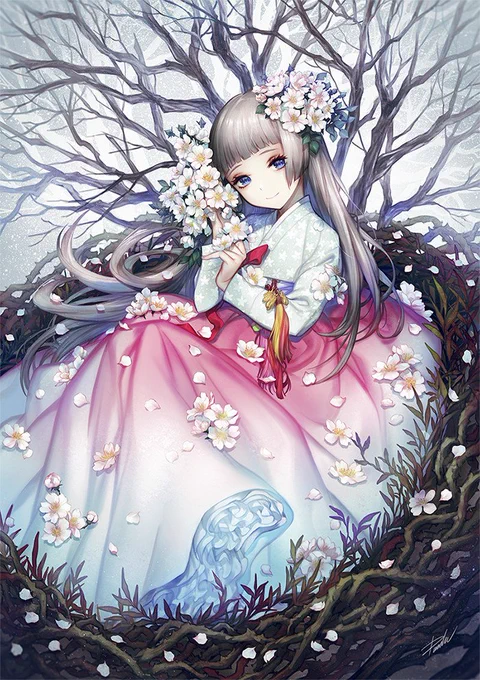 오늘이 한복의 날인데, 한복 그림을 그리기에는 시간이 없어서 예전 그림으로 슬쩍 업로드해봅니다. 한국연리에 들어간 그림들입니다 :> ㅎ 