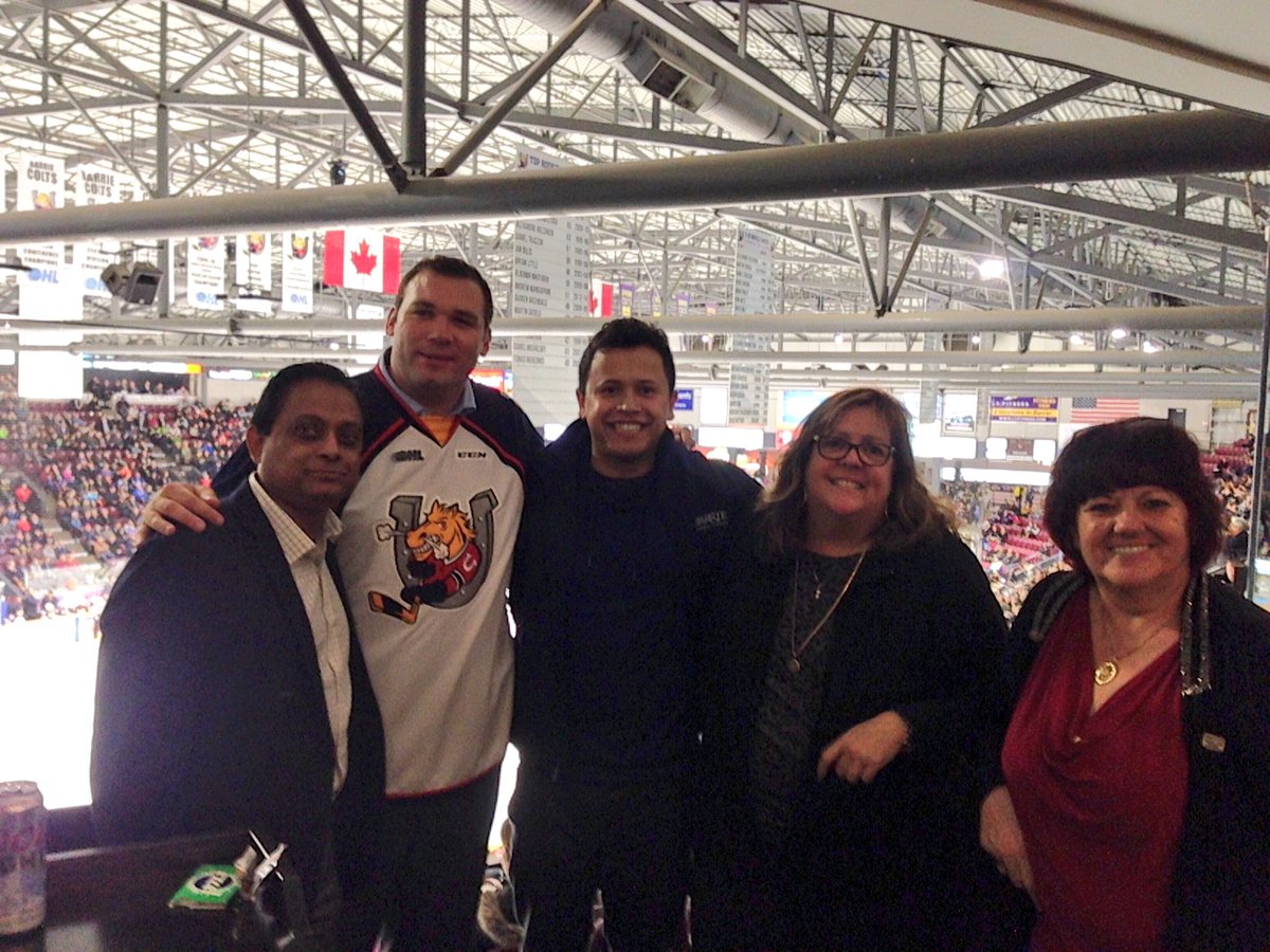 Celebrating <a href="/BestWestern/">Best Western Hotels & Resorts</a> Plus #Barrie relaunch <a href="/OHLBarrieColts/">Barrie Colts</a> with @AlexNuttallMP <a href="/sergiogmorales/">Sergio Morales</a> <a href="/kathleentrainor/">Kathleen Trainor</a> @RoseRomitaWard2
