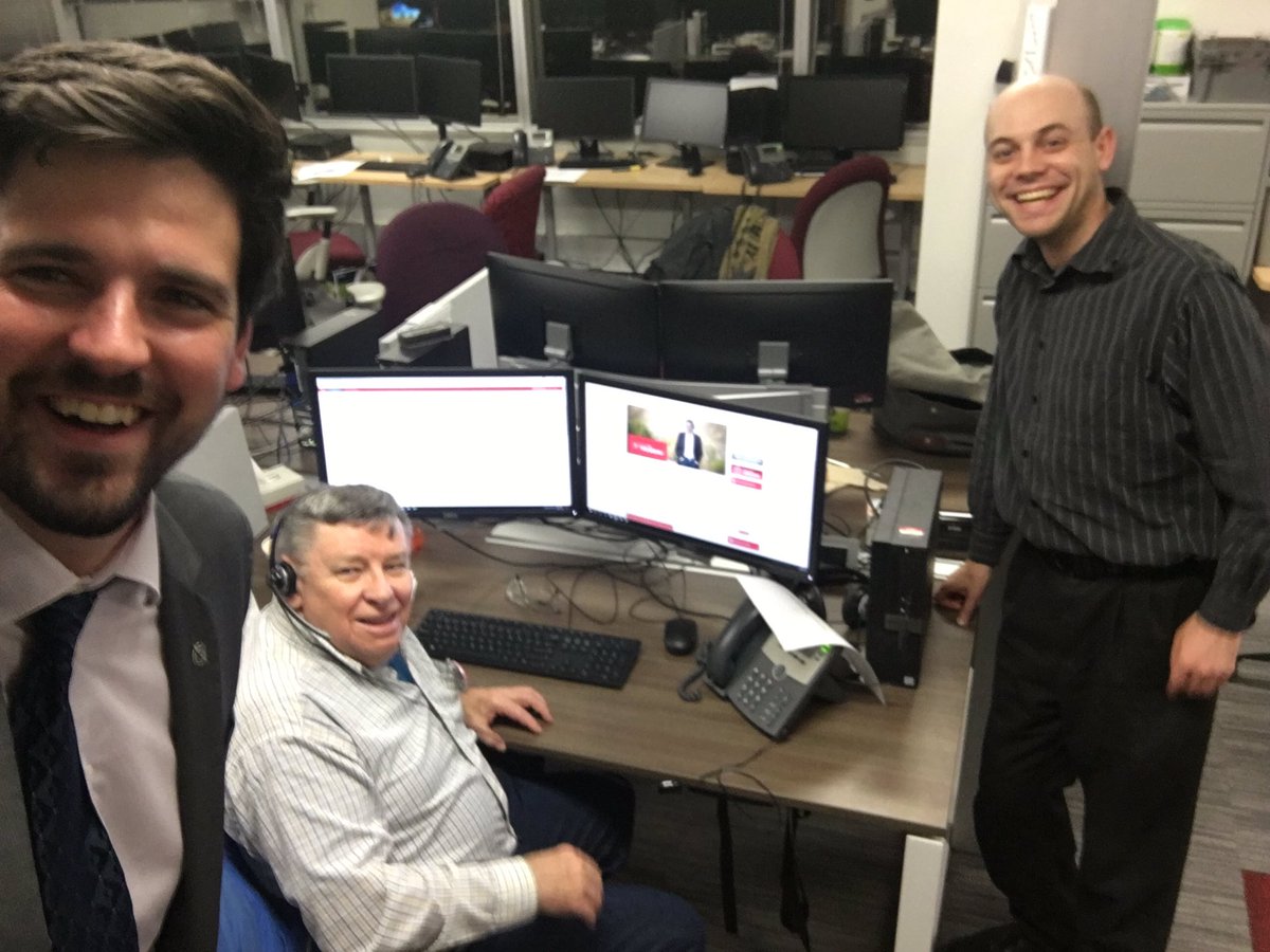 No better way to spend an evening than volunteering <a href="/liberal_party/">Liberal Party</a> HQ for <a href="/Stan_Sakamoto/">Stan Sakamoto</a>! #LPC has an incredible team!