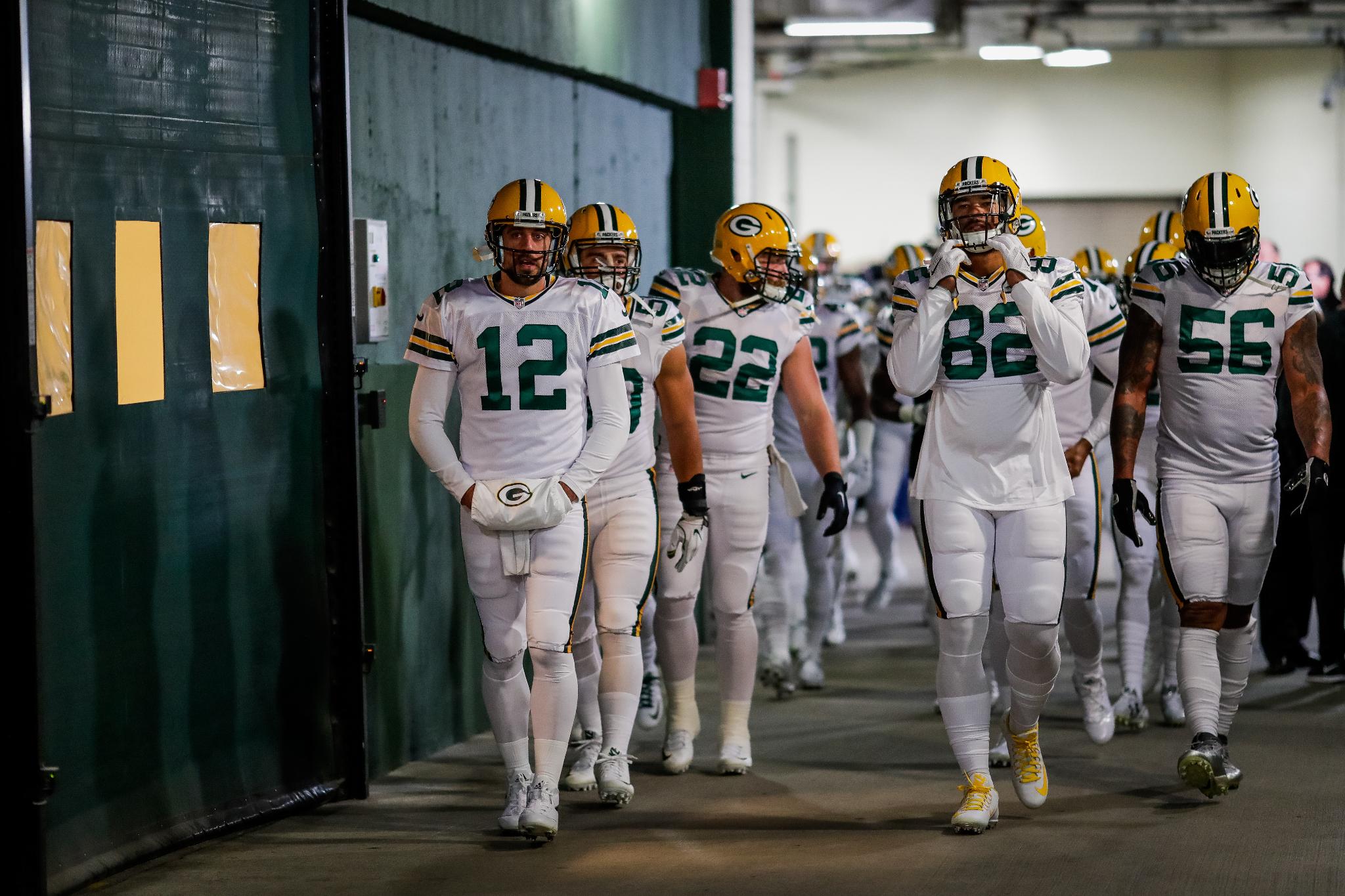 Packers Color Rush Uniforms: Green Bay reveals all-white unis for Bears  game - Acme Packing Company