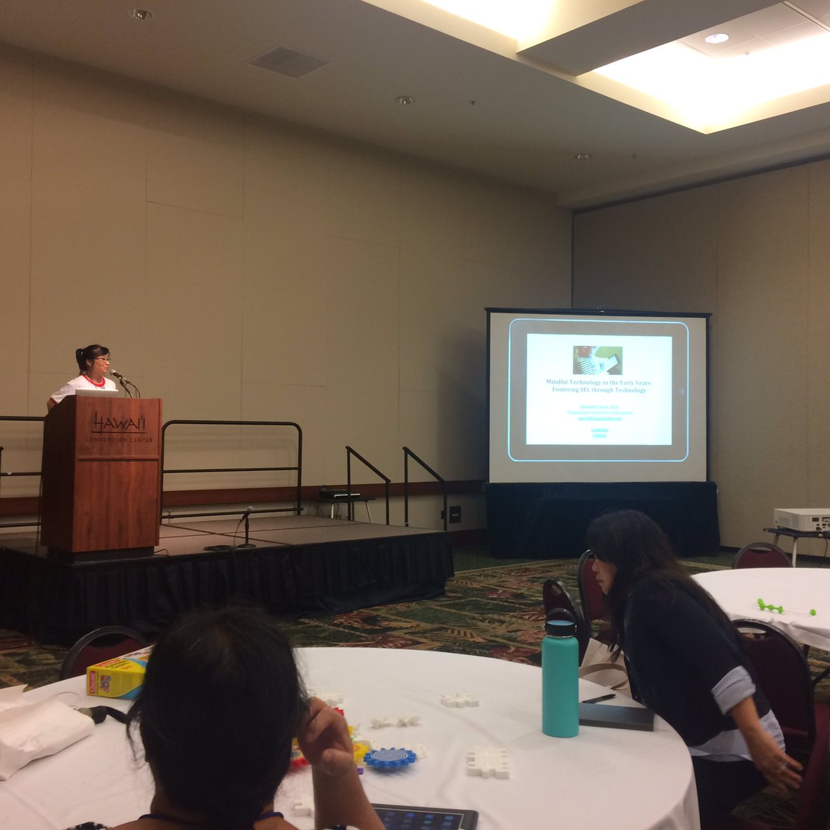 TEC_Center's tweet photo. @ziggypark talks Mindful Technology in the Early Yrs Fostering SEL through Technology RM313A starts now! .@schoolsfuture #SOFT2016 https://t.co/TdlKswQSPs