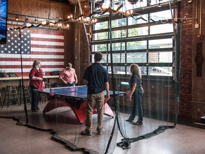 Challenge your friends to a Foosball tournament or just hang for craft beers + cocktails at @clydesonchurch bit.ly/2dx7JRV