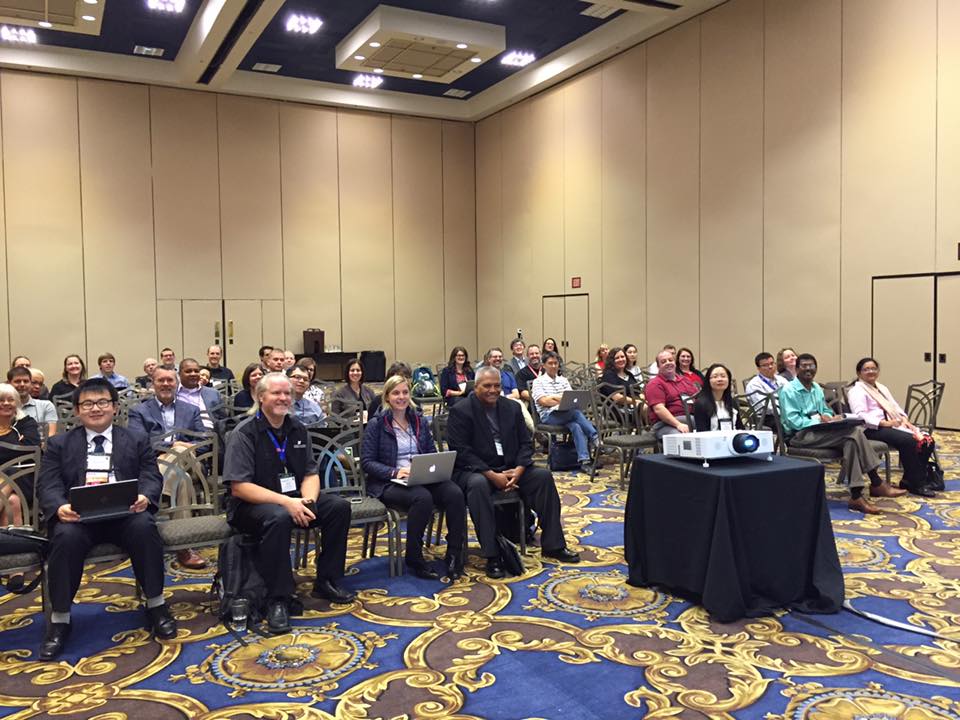 edtechbsu's tweet photo. Nice turnout at our data mining session this morning! Great questions from an amazing crowd! #aect2016 @edtechbsu #BoiseState Dr. Hsu https://t.co/VO2qJJEAm1