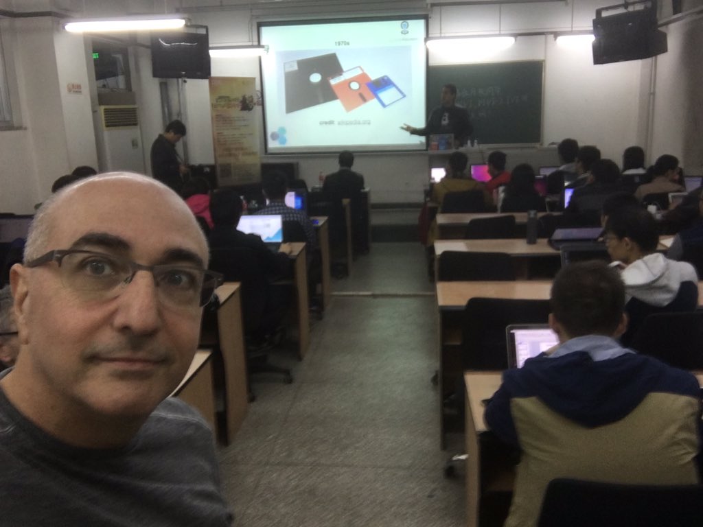 tarpinian's tweet photo. Excited to spend the day with students at #TsinghuaUniversity to give them a deep-dive of #cloudfoundry and #ibmbluemix @angelluisdiaz https://t.co/Mxc3cAX0XW