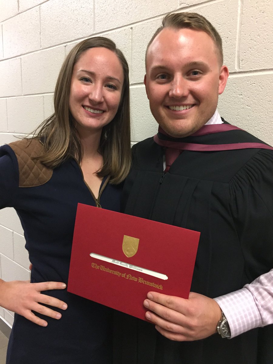 I graduated with my masters of science in sport and exercise science today! #thankyoueveryone #UNB