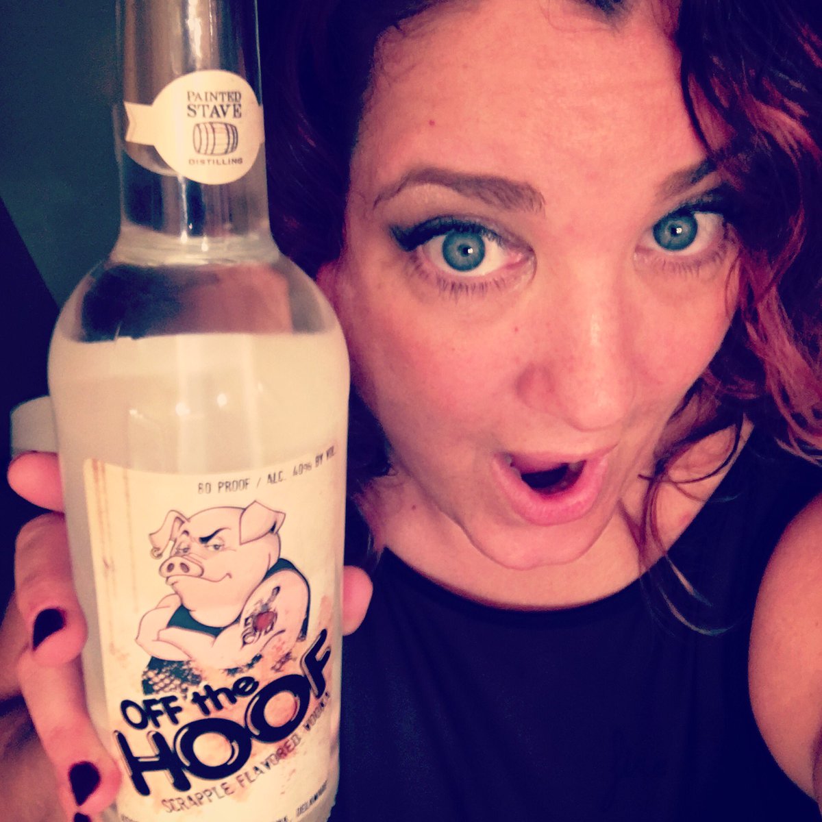 laurlylou3's tweet photo. Woah, yeah! Can't wait to try this one! @paintedstave @GalsThatGive Thanks! #offthehoof #scrapple #vodka #gals4charity https://t.co/fv6WGQuchF