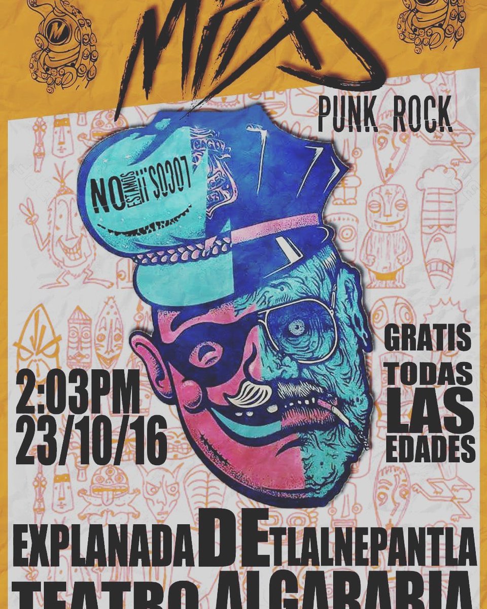 Nos vemos este domingo en"teatro Algarabía" Explanada Tlalnepantla De Baz GRATIS regalaremos Discos y Stickers #Midd
