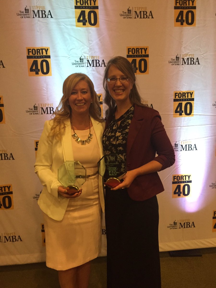drsbgray's tweet photo. Special evening to be honored with one of my best friends, @emuhlbach as a 40 Under 40!  Thank you @CBJournal!  #CBJforty https://t.co/GaD4VN69oH