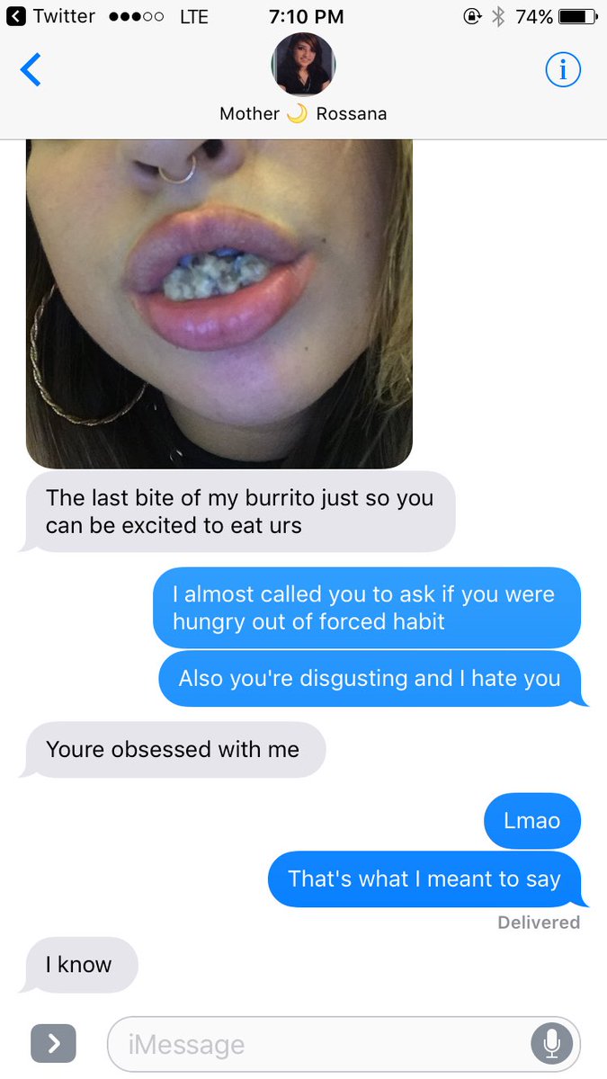 tough___luck's tweet photo. I hate seeing people's chewed food so naturally Rose sends me pics like this every GOD DAMN DAY nasty ass fuck face https://t.co/3PQweVABvt
