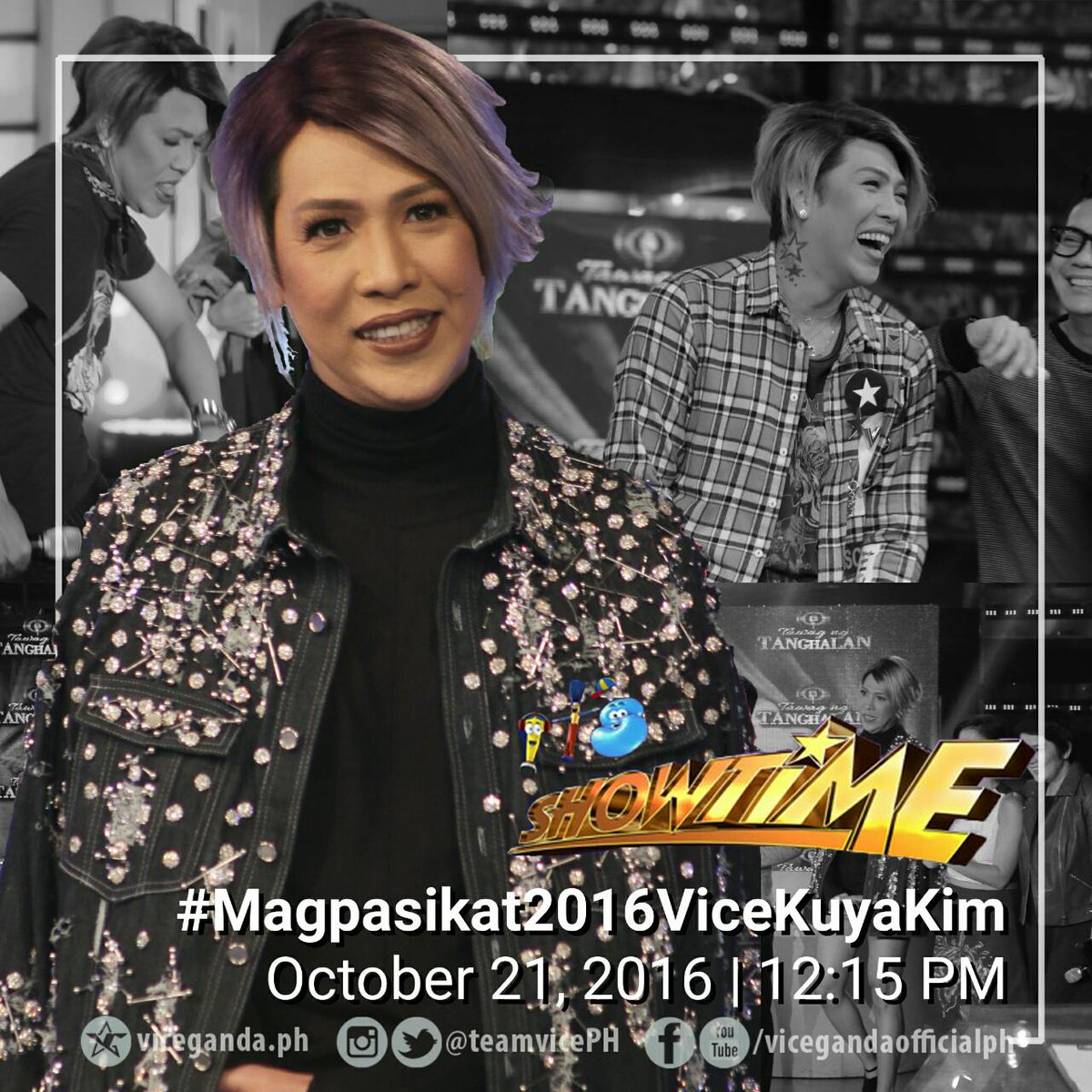 teamvicePH's tweet photo. Humanda ng mamangha sa pasaberg nina @vicegandako at @kuyakim_atienza mamaya! Abangan! #Magpasikat2016ViceKuyaKim https://t.co/sIqh8YOX72
