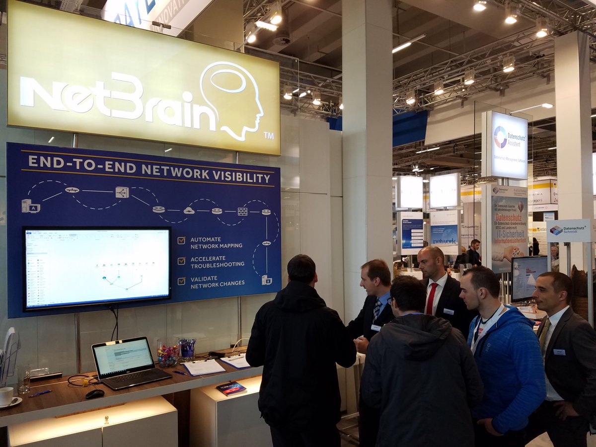 NetBrainTech's tweet photo. ...and the #show must go on! Our #Munich team had a great time at #itsa2016 (IT Security Expo and Congress) this past week. #thebrainylife https://t.co/52Ohmvk02S