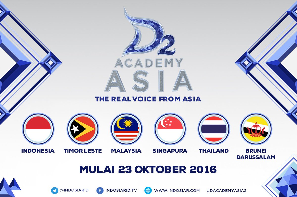 36 finalis dari 6 negara siap berkompetisi di #DAcademyAsia2.
Tunggu 23 Oktober 2016 hanya di Indosiar.