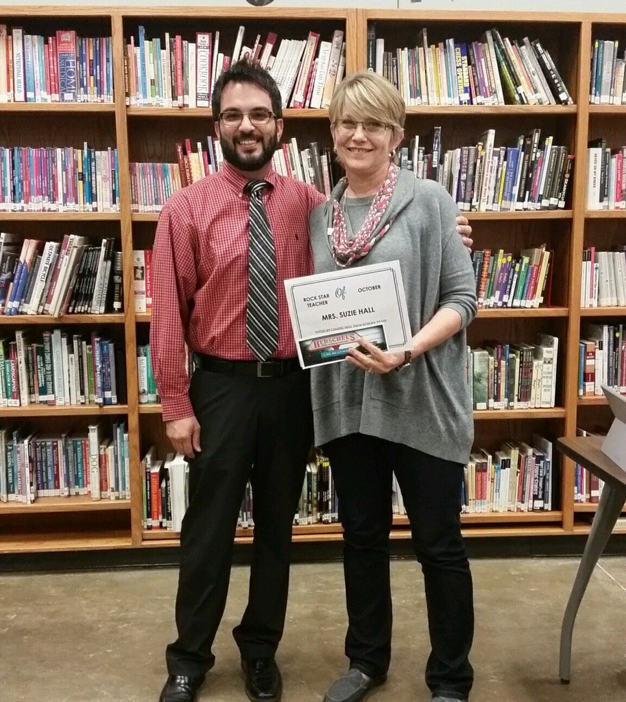 CHHS is proud to announce that Suzie Hall is our Herschel's Rock Star Teacher for the month of October!