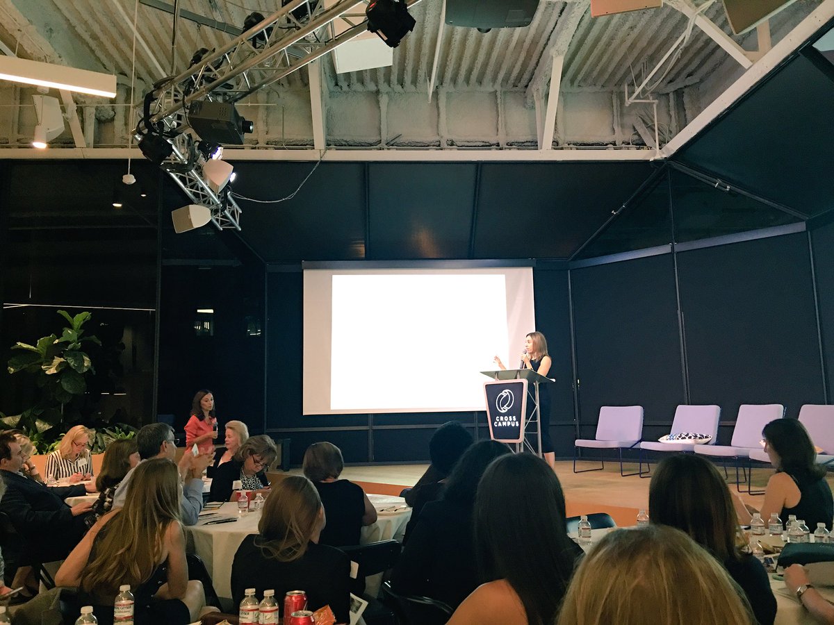 Thanks to @WomenFoundersLA for inspiring us with 10 female finalists pitching for #investment tonight @CrossCampusLA #WomenRaising #DTLA
