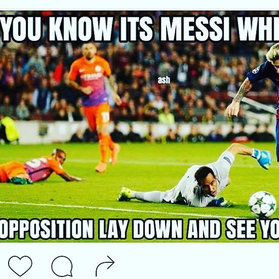 rio2016_express's tweet photo. That's true 😂
#messi #Tokyo2020 #sportsnews #tbt #Ronaldo #Ricardo #neymarjr #DavidLuiz #luiz #RobertoCarlos #carlo… https://t.co/RcnBaeTDa7