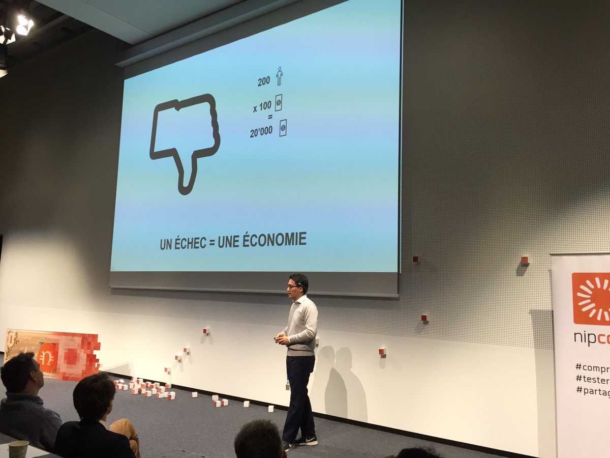 WarcoBrienza's tweet photo. #nipconf dans le crowdfunding, l'échec fait gagner (economiser) de l'argent! @StudioBanana @NipSales https://t.co/on7qYztxUV