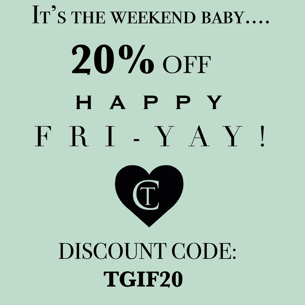 It's the weekend, let's celebrate in style #discountcode #CT #chantelletungatt #label #fashion #design #shop #online #exclusive #happyfriday