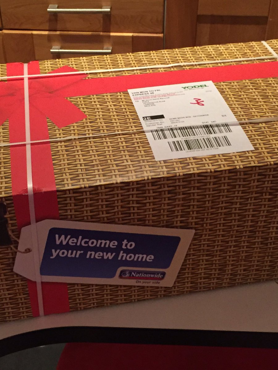 GavinBancroft's tweet photo. Great touch from @AskNationwide - goodie bag waiting for us at our first flat! https://t.co/ecQSmD4OMV