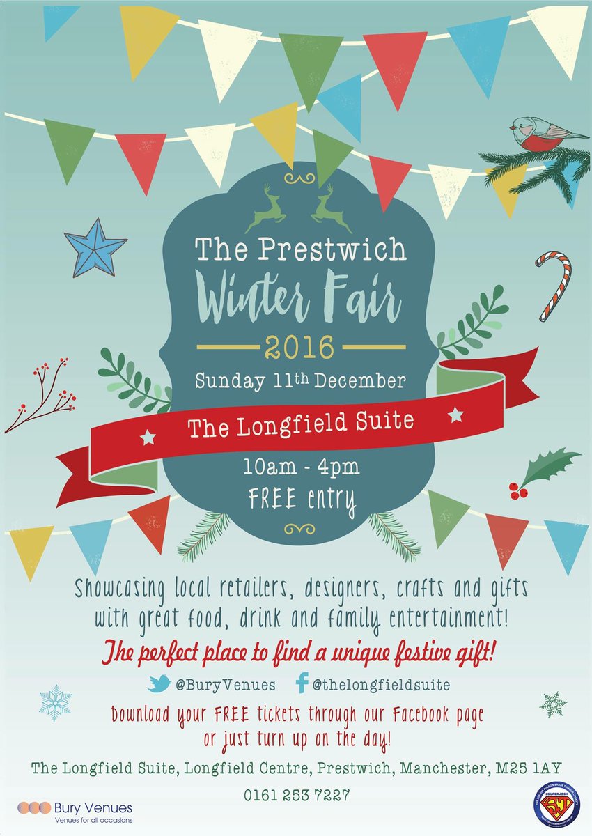 We are really looking forward to 'The Prestwich Winter Fair' in December. 
Big thanks to <a href="/BuryVenues/">Bury Venues</a> for their support for Josh's Charity! 🎉