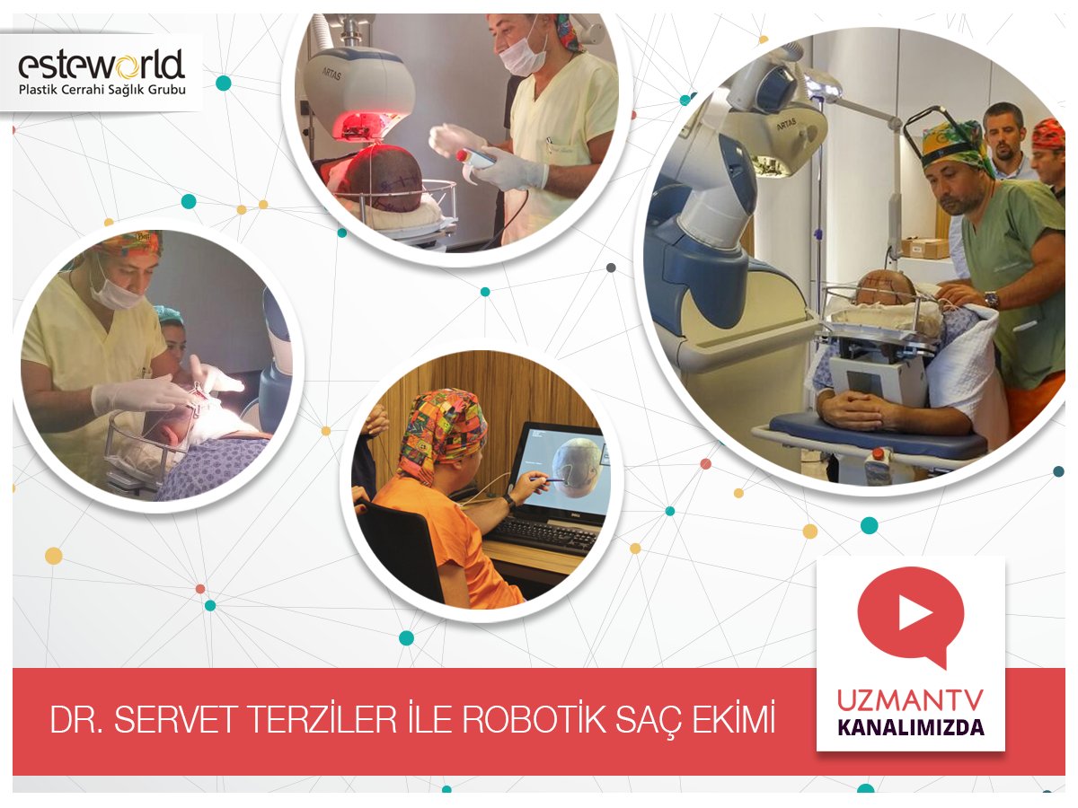 Robotik Saç Ekimi'ne dair detaylı bilgi için UZMAN TV kanalımızı ziyaret edin! >> bit.ly/EsteworldUzman… #Esteworld #RobotikSaçCerrahisi