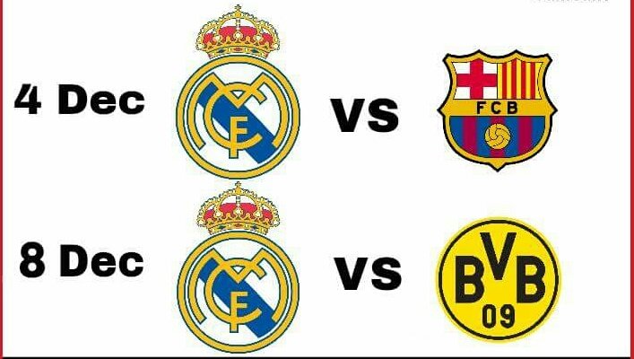 realmadridindo1's tweet photo. Jadwal Sadis Real Madrid di Awal Bulan Desember 

Bismillah 🙏😇 https://t.co/yYDQUf5urK