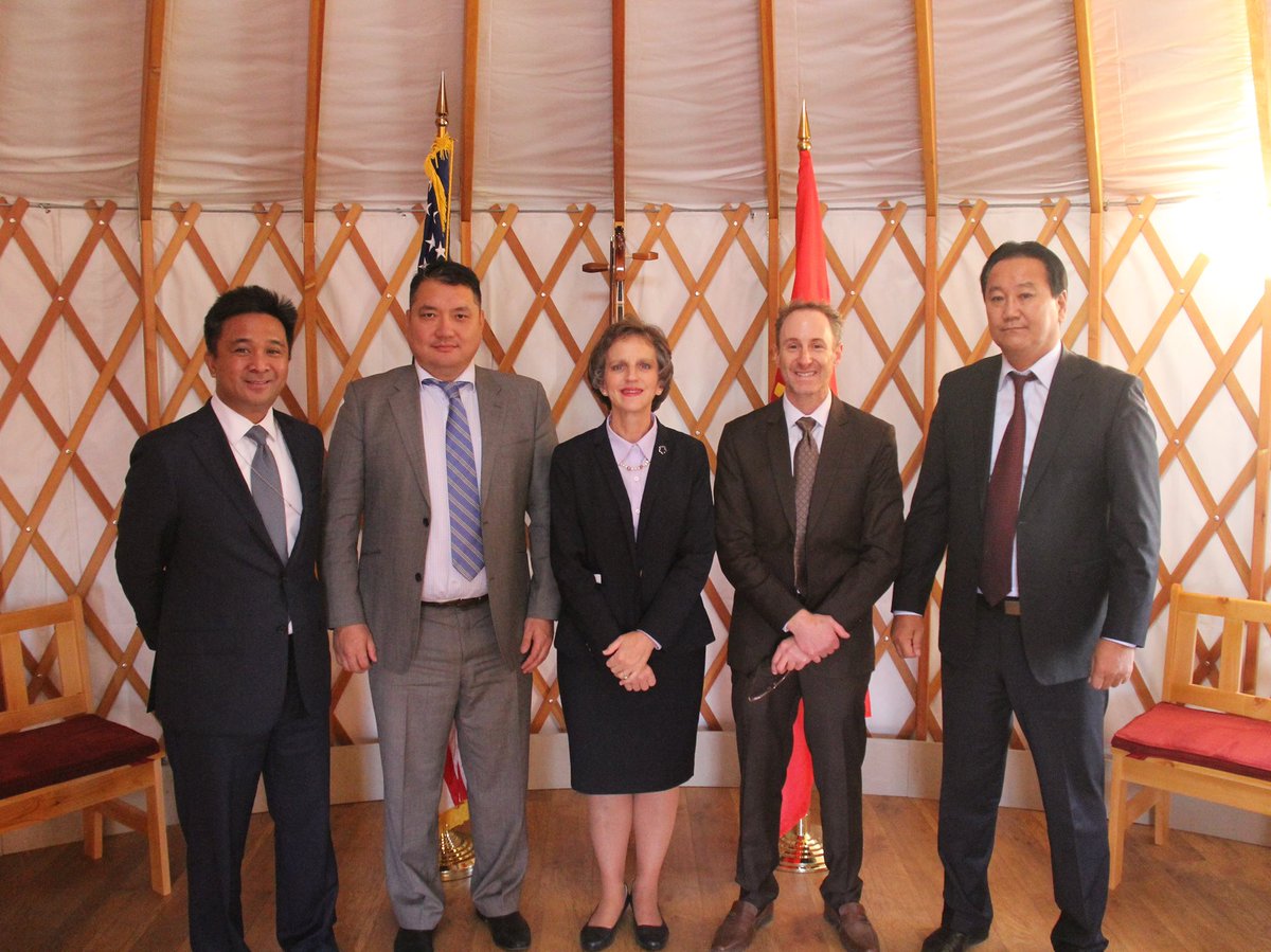 Thrilled to inaugurate @USEmbMongolia’s #AmericanGer to keep our consular customers warm Mongolian style!