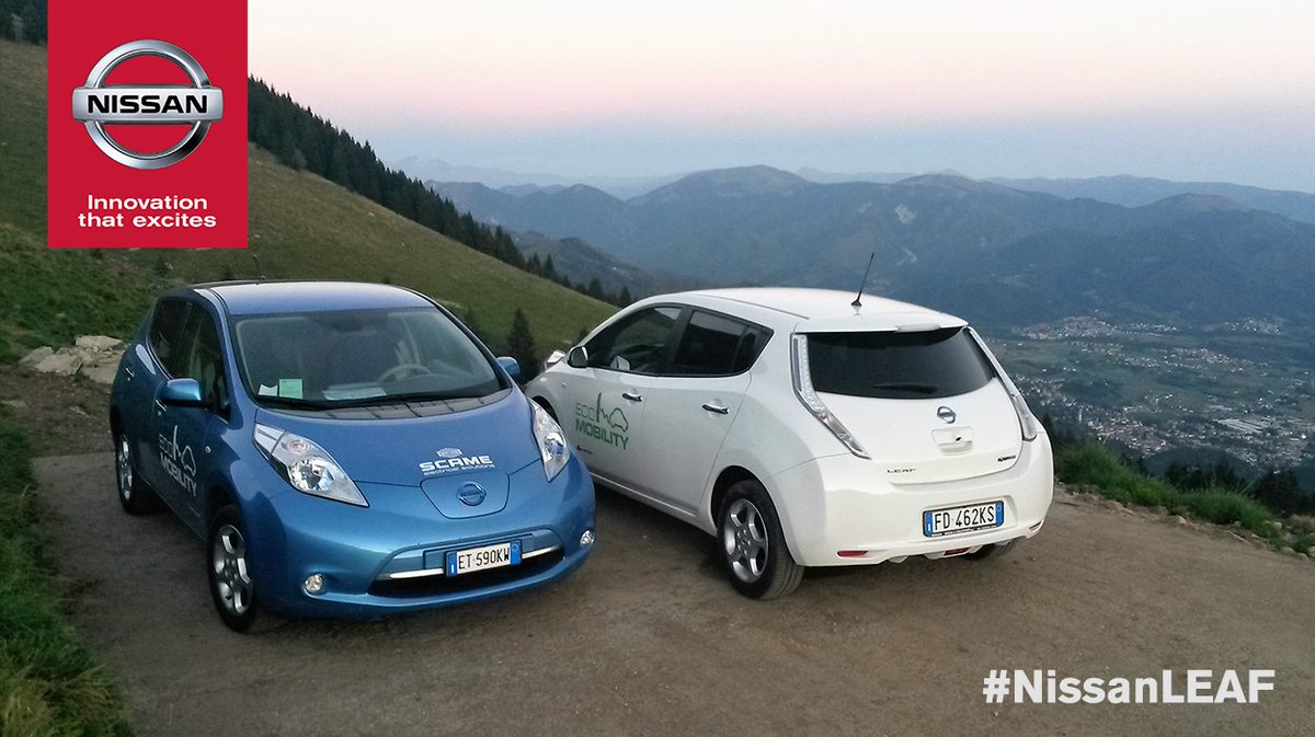 Nissanitalia's tweet photo. #NissanLEAF insieme a @ScameMobility per raggiungere vette importanti, come il Monte Vaccaro a 1500 metri di altezza! https://t.co/RY66o8ZKdi