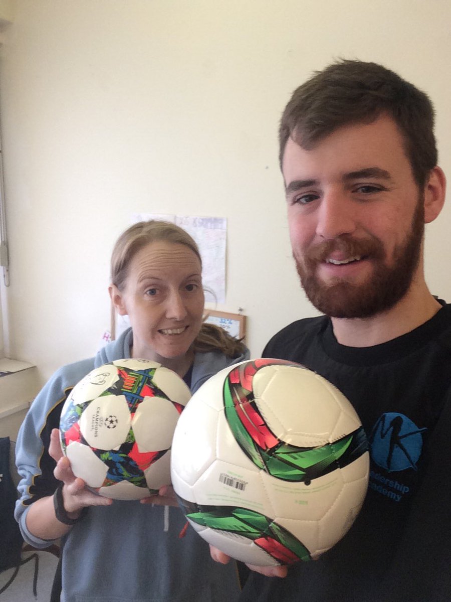 Excited to use our new footballs at today's football session <a href="/ECFA12/">English Colleges FA</a> #FEhubs #meetplaysocialise