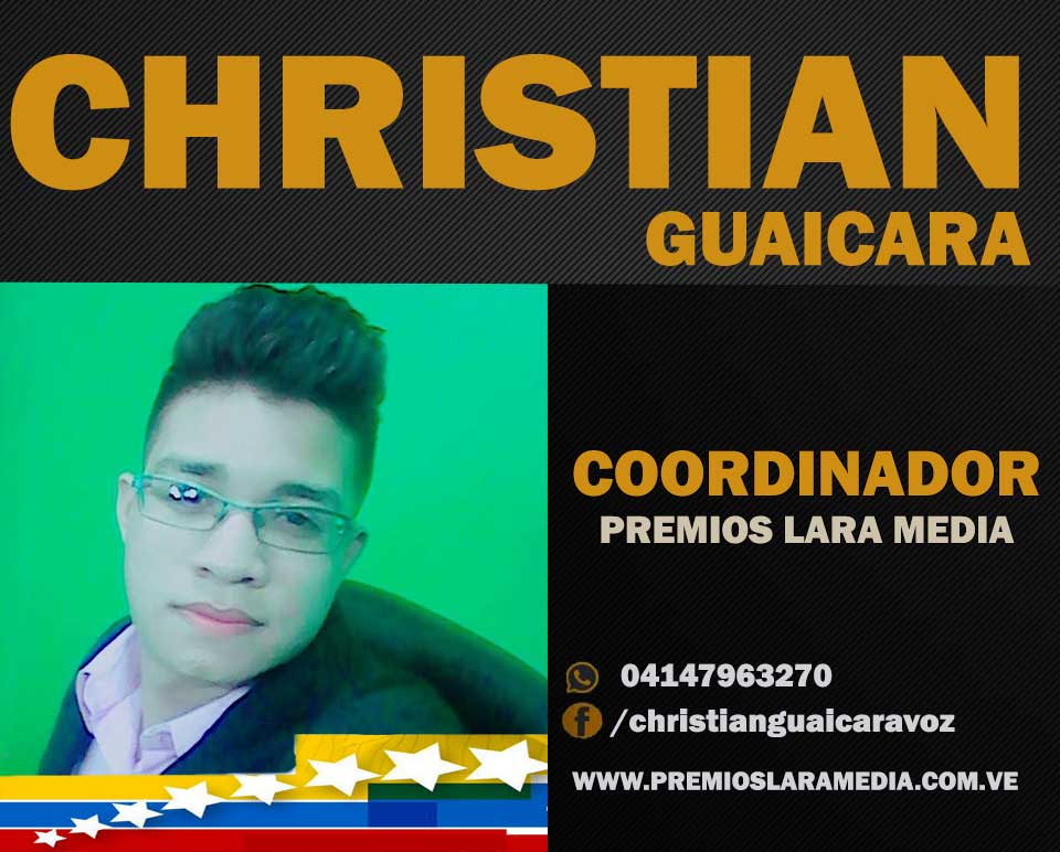 Anzoategui dice Presente a los Premios Lara Media 2017 ¿Y tu ya te postulastes? Que esperas envías tus datos + La categoría y únete