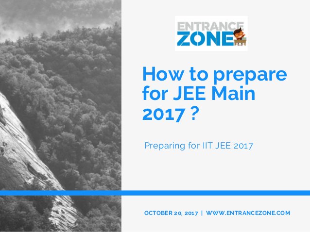 JEE Main Preparation Tips