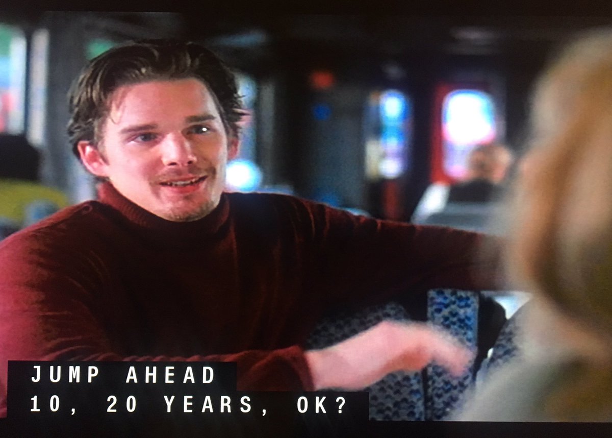 Kgo_Number10's tweet photo. オレはネイティブ英語習得のため、『BEFORE SUNRISE 』の伝説的名シーンのセリフを完全に聞き取って、自分でも滑らかに言えるまで何度でも見るぞ。

ヒロインと別れた主人公が再び舞い戻り、彼女を電車から連れ出すまで5分も満たない。

毎晩見直すことは必ずできる。オレはやる。 https://t.co/b9MQc3hwYb
