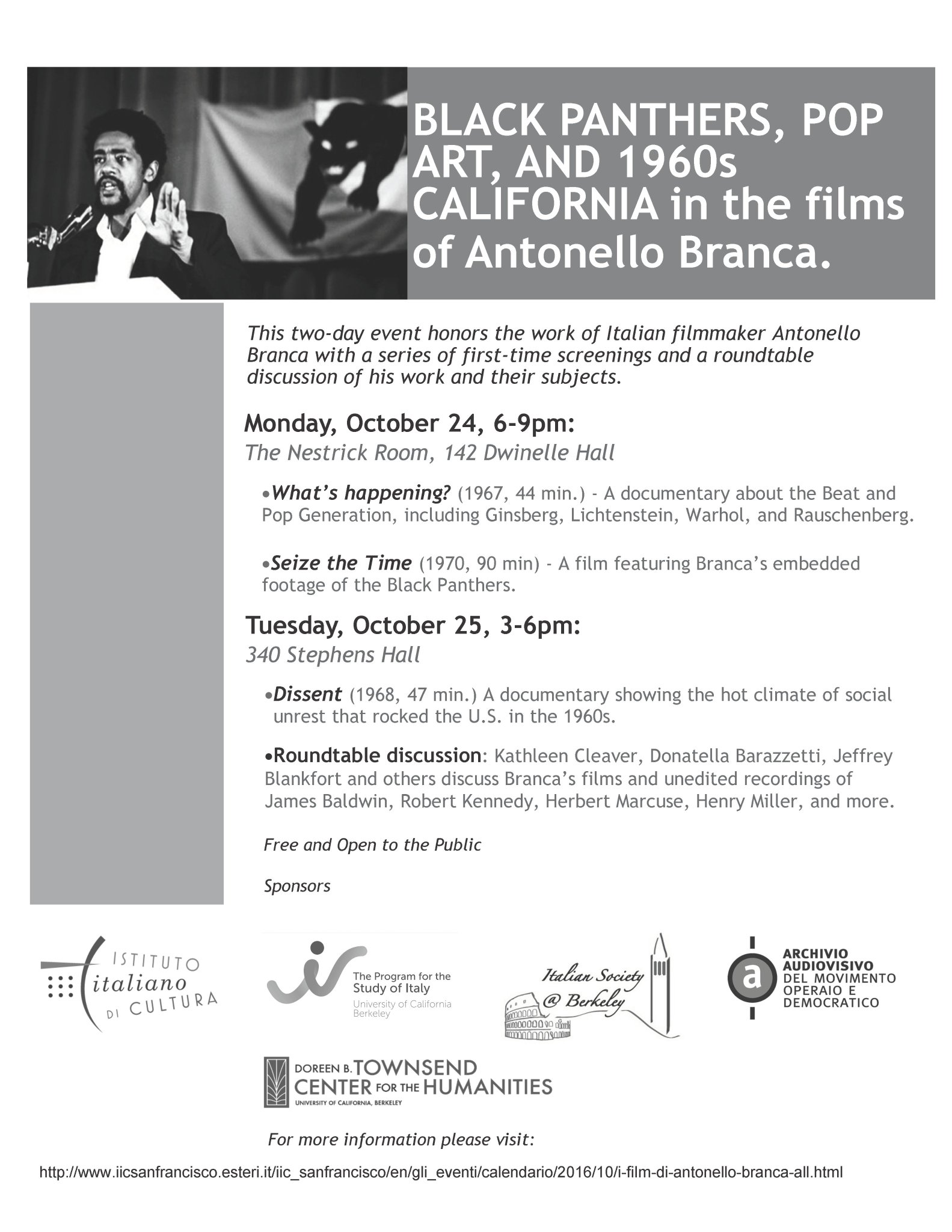 Black Panthers, Pop Art and the Sixties @ 240 Stephens Hall, UC Berkeley | Berkeley | California | United States