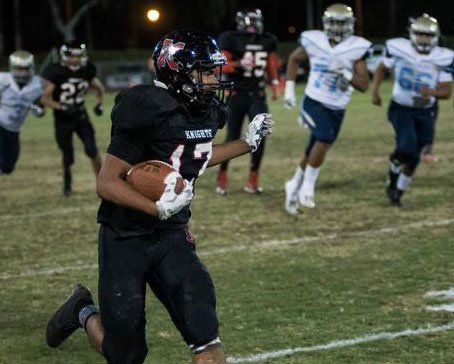 ocvarsity's tweet photo. Katella scores 70 points to beat SA Valley in Orange Lg. clash https://t.co/BNpO6h8cw5 @KatellaFootball #SAVHS @ocvarsityguy #ocvupdates https://t.co/YescfVFKOW
