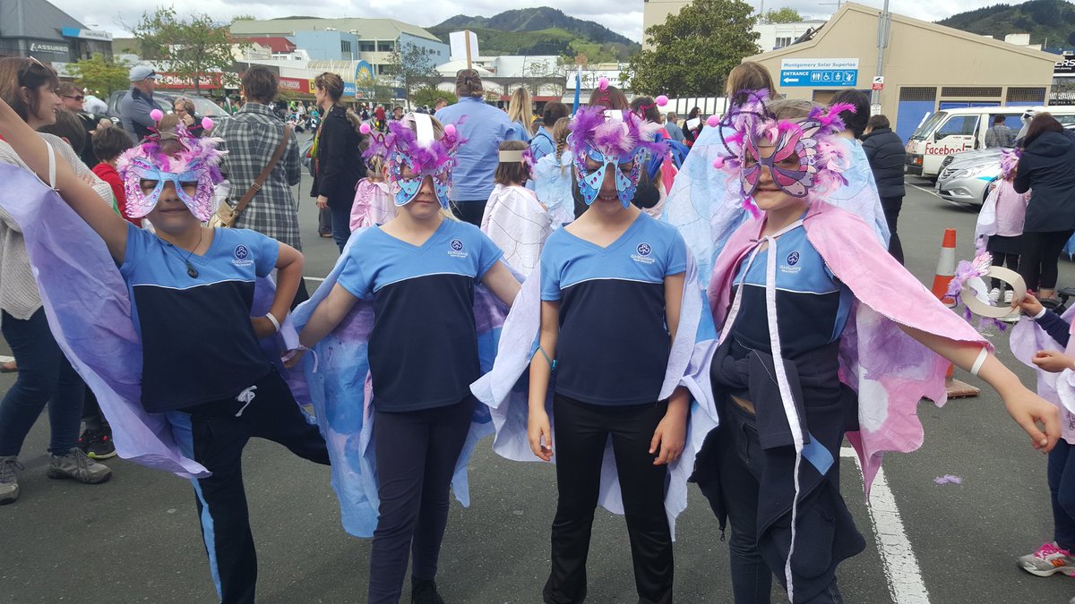 StokeGuides's tweet photo. Loads of fun at the Nelson Masked Parade 2016 tonight. Butterflies everywhere! https://t.co/Cu2qZZmwvd