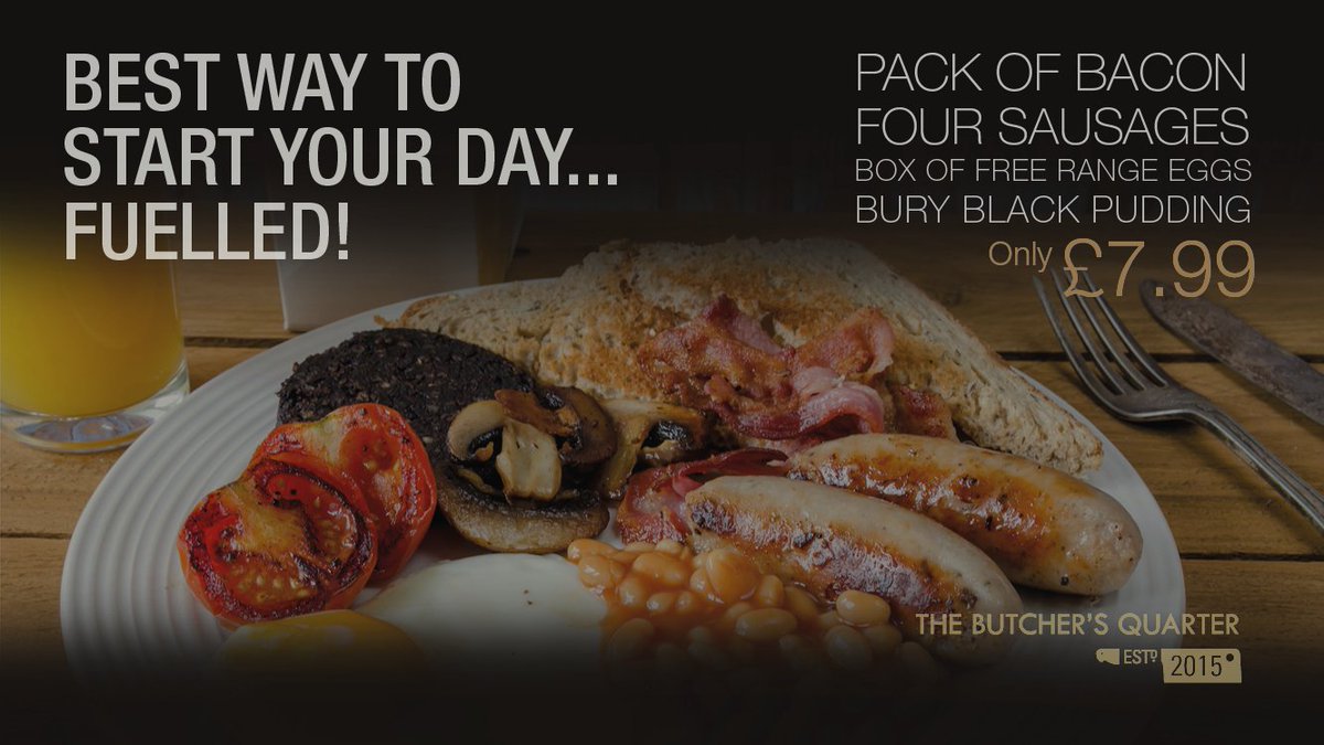 butchersquarter's tweet photo. Breakfast Packs £7.99
Perfect for a weekend fry up!
#breakfast #weekend
#ManchesterMeat https://t.co/JoFo4Ojl0i