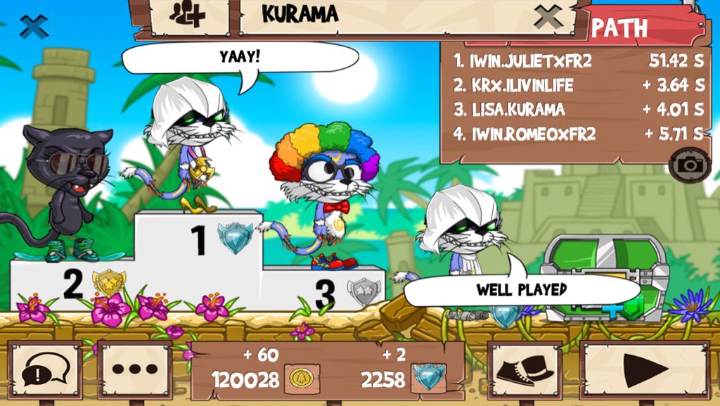 D1AMONDSFR2's tweet photo. Get on my level, son! #funrun2 #ILIVINLIFE #KURAMA #ROMEOxFR2 https://t.co/OvOnIzMWZg
