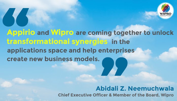 Wipro to acquire @Appirio, A Global #Cloud Services Company. <a href="/AbidaliNeemuchw/">Abidali Neemuchwala</a> bit.ly/2dCUz87