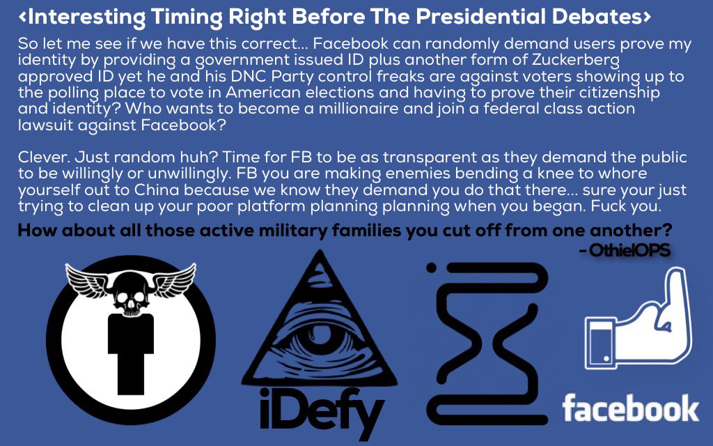 imax111's tweet photo. Better get algorithms fixed + stop proving Snowden right before you get busted. #Facebook #crossedline #infosec #classactionlegal #ACLU #GO https://t.co/R9LfLmQYz0