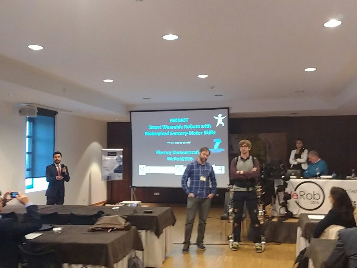 robo_tico's tweet photo. #BioMot Demo happening now at #WeRob2016 @NRG__CSIC @ICNR2016 https://t.co/S9GonBXKaA