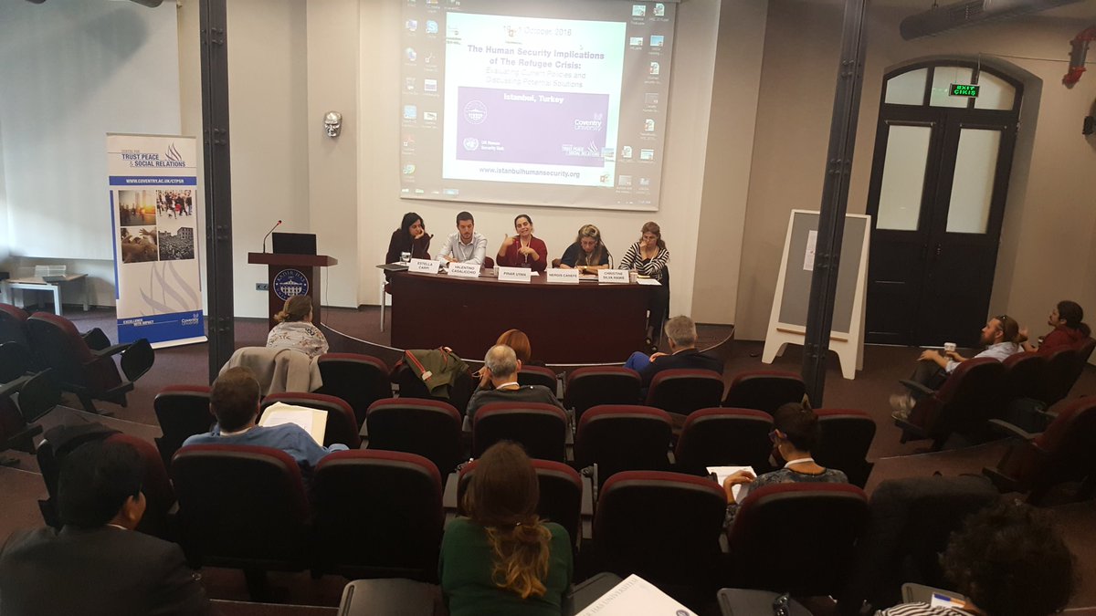 SGokceGezer's tweet photo. 1st panel of the last day of #IHSC2016 in @khasedutr on displacement @human_security @CTPSR_Coventry https://t.co/DISiWNFPHQ