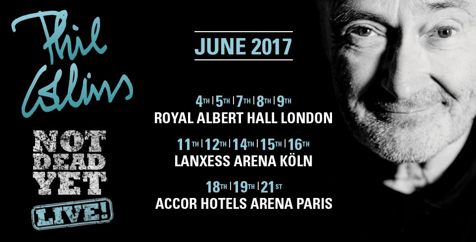 London and Paris tickets ON SALE NOW @ philcollins.com

#notdeadyetlive